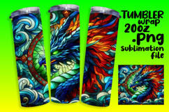 VIBRANT 20oz Tumbler Wrap for Sublimation , Animals Product Image 1