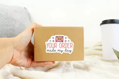 Small Business Thank You Stickers - Your Order Made My Day Product Image 3