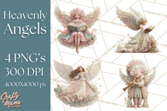Heavenly Angel Clipart and Clip Art for Christian Christmas Product Image 1