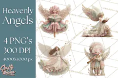 Heavenly Angel Clipart and Clip Art for Christian Christmas Product Image 1