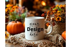 Thanksgiving 11oz white blank Coffee Mug Mockup Product Image 1