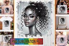 Joyful PNG Designs for Gifts, Afro Girl Product Image 1