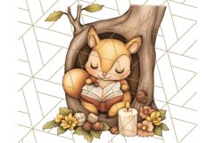 Bookish Animals PNG Clipart with Cozy Reading Elements Product Image 4