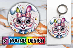 Radiant Circle Ornaments Design, Easter Bunny Product Image 1