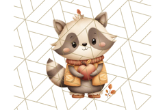 Woodland Autumn Critters PNG Clipart, Cute Fall Animals Product Image 4