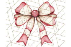Muted Cozy Christmas Bows PNG Clipart, Winter Holiday Png Product Image 4