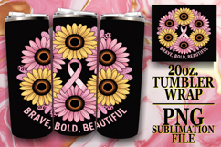LUMINOUS DREAMS 20oz TUMBLER WRAP, Breast Cancer Product Image 1