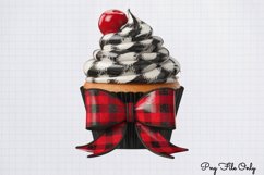 Red Black Glitter Plaid Clipart PNG Product Image 1