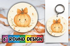Halloween Pumpkin Round Design PNG Fall Art Product Image 1