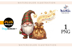 Watercolor Christmas gnomes, Christmas Gnomes Product Image 1