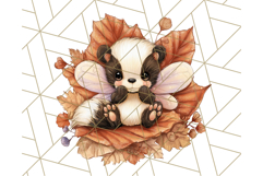 Fall Fairy Animal Clipart PNG, Woodland Creatures With Wings Product Image 4