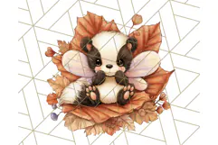Fall Fairy Animal Clipart PNG, Woodland Creatures With Wings Product Image 4