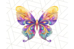 Colorful Butterfly Clipart PNG Clipart, Rainbow Butterfly Product Image 4