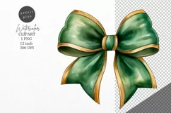 Christmas clipart, Bow clipart, Winter clipart Product Image 1