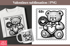 Valentines day clipart Valentine Stamp Clipart Product Image 2