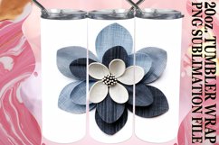 3D Blossom Tumbler Wrap for 20oz Sublimation Product Image 1