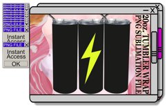 Neon Fusion: 20oz Tumbler Sublimation Delights Product Image 1