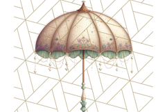 Vintage Cottagecore PNG Clipart, Phones Teacups Home Decor Product Image 4