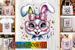 Whimsical Tote Bag Gift Ideas, Easter Bunny Product Image 1