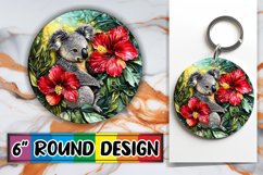 Cozy Round Car Coaster Magic, Animals Product Image 1