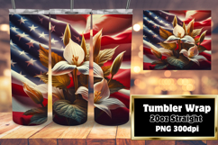 Stylish 20oz Tumbler Design , USA Flag Product Image 1