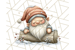 Watercolor Winter Gnome Clipart, Cute Gnome Christmas PNG Product Image 4