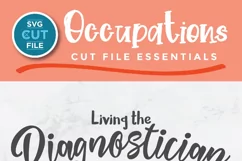 Diagnostician svg - living thediagnostician life svg file Product Image 2