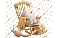 Cottagecore Halloween Clipart Cozy PNG, Autumn Fall Png Product Image 4