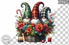 Christmas Gnome Sublimation - Clipart PNG Design Product Image 1
