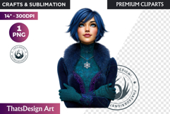 Modern Winter Girl Fashion Illustrations PNG Graphics Product Image 1