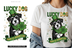 St Patrick Day Dog Png Sublimation - Cute St patrick Dog Product Image 1