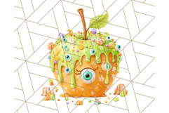 Haunted Sweet Shoppe PNG Clipart, Pastel Halloween Bakery Product Image 4