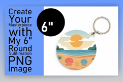 Artistic Circle Design Car Coaster , Summer Beach Product Image 1