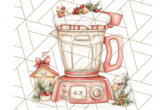 Christmas Cottagecore Kitchen Clipart PNG, Holiday Decor Product Image 4