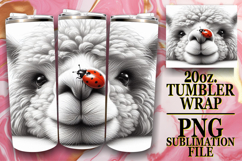 Timeless journeys 20oz tumbler wrap, Cute Animals Product Image 1
