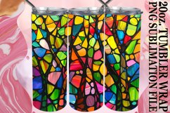 20oz Tumbler Pattern: Stained Glass Tree Product Image 1