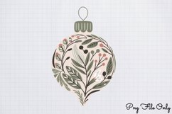 Cute Boho Christmas Watercolor Clipart PNG Product Image 1