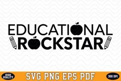 Educational Rockstar SVG | Quotes | SVG Cut files Product Image 1