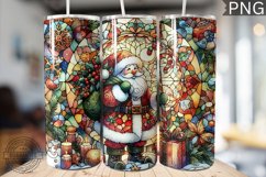 Watercolor Christmas Tumbler Wrap - High Quality 300 Dpi Product Image 1