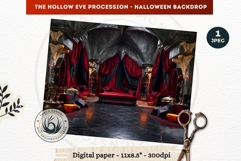Gothic Halloween background - Hollow Eve Procession Backdrop Product Image 1