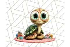 Pet Shop Clipart, Cute Big Eyed Animals, Kawaii Pets PNG Product Image 4