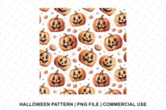 Halloween Pumpkin Pattern Png | Sublimation | Digital Paper Product Image 1