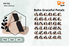 Boho Graceful Petals Monogram Product Image 1