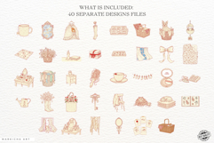 Coquette Hand-Drawn Spring Clipart Product Image 2