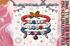 SUNSHINE JOY 20oz TUMBLER WRAP, Patriotic Product Image 1