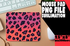 Exotic Leopard Gradient Pattern Mouse Pad PNG Product Image 1