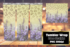 LUSH 20oz PNG Tumbler Template , Leopard Print Product Image 1
