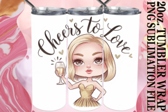 JOYFUL ESCAPES 20oz TUMBLER WRAP, Love Woman Product Image 1