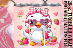 Joyful Memories 20oz tumbler wrap, Cute Goose Product Image 1