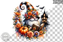 Halloween Gnome Sublimation - Clipart PNG Design Product Image 1